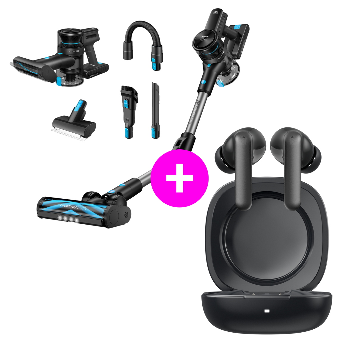 Akční set Hurricane H7 + Pins 4 PRO Black