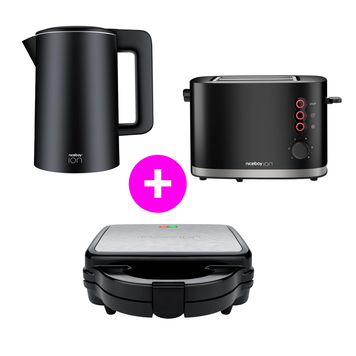 Akční set ThermoKettle TK5 Black + Cruncher C3 Black + Snacker S5